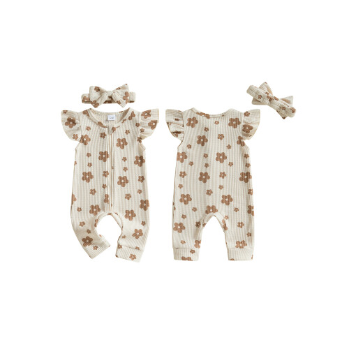 (Newborn, Beige) Conjunto de verano (2 piezas). 1
