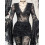 (S, Black) Damen Halloween Spitzentops für Party. 3