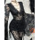 (S, Black) Damen Halloween Spitzentops für Party. 7