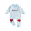 (0-3 Months, Blue) Macacão infantil xadrez e meninas. 1