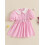 (4-5 Years, Pink) Παιδικό καρό φόρεμα καλοκαιρινά ρούχα 4