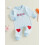 (0-3 Months, Blue) Macacão infantil xadrez e meninas. 4
