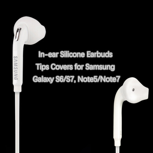In-ear silikone øretelefoner spidscovers til Samsung Galaxy S6/S7, Note5/Note7 White 2