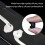 In-ear silikone øretelefoner spidscovers til Samsung Galaxy S6/S7, Note5/Note7 White 2