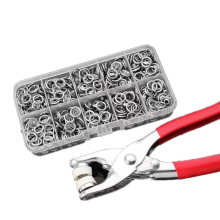 Druckknöpfe mit Werkzeug 100 Stück 9,5 mm Silver