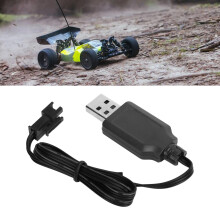 Caricabatterie USB per auto RC da 7.4V con protezione da sovracorrente, nero