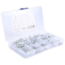150Pcs/Set Stainless Steel Spring Clip Hose Clamp Fastener Fuel Hose Water Pipe Air Tube Car Plumbing Tools