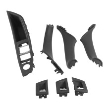 7Pcs Car Inner Door Handle Window Lift Armrest Panel For- 5 Series F10 F11 F18 2010-2017 RHD 51417225875 RHD