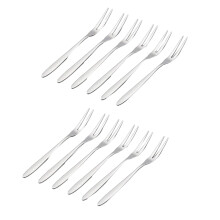 12 PeçAs Garfos de Sobremesa, 5,1 Polegadas de AçO InoxidáVel -Salada Garfo de Frutas Garfos de DegustaçãO Garfo de Coquetel