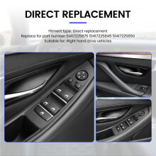 7Pcs Car Inner Door Handle Window Lift Armrest Panel For- 5 Series F10 F11 F18 2010-2017 RHD 51417225875 RHD