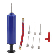 Basketball Pump With Stainless Steel Needles Flexible Hose Multi Connector Non Slip Surface Easy To Use For Kids Portable Hand Pump For Exercise Ball