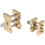 2Pcs Brass Watch Movement Holder Fixed Base Multi Function for Watchmaker Watch Clamp Watches Repair Tools 2