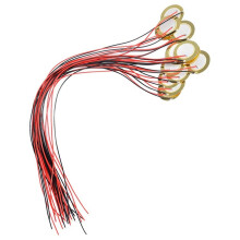 Discos PiezoeléCtricos de 15 Piezas de 27 Mm con Cables Mic Drum Trigger Acoustic Pickup para Guitarra AcúStica
