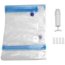 Sous Vide Bags 20Pack Reusable Electric Vacuum Food Storage Save Sealer Cooker with 1 Hand Pump,3 Size Sealed Bag,4 Clip