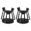 Universal Plastic 2Pcs Car Interior Water Cup Holder Paste Fixer Stopper Drink Bottle Stand Accessory 1