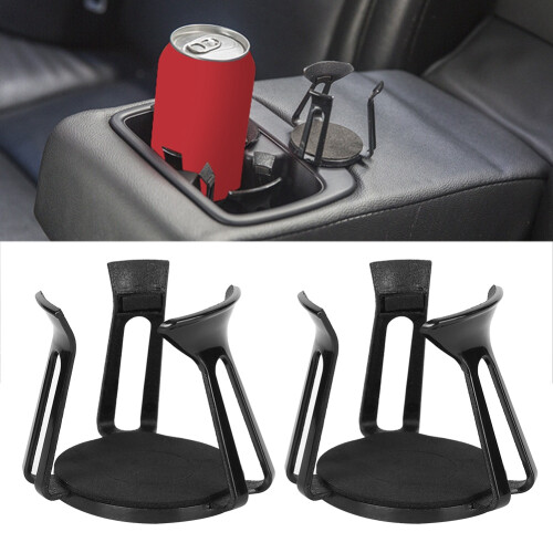 Universal Plastic 2Pcs Car Interior Water Cup Holder Paste Fixer Stopper Drink Bottle Stand Accessory 1