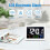 Color Large Screen LCD Electronic Desk Alarm Clock with Temperature Date Display 3