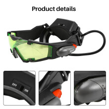 Lunettes de Vision Nocturne Lunettes de Nuit LED RéGlables pour Enfants pour la Chasse à VéLo de Course pour ProtéGer les Yeux Enfants Cadeau