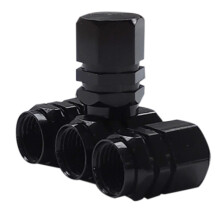 4Pcs Caps Aluminum Alloy Cars Tire Valve Stem Covers for Motorcycles Trucks Bikes Valve Caps Bicycle Accessories Black