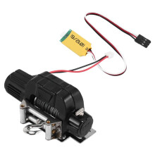 Cabrestante AutomáTico de Metal con LíNea de Control de 3 Canales para 1/10 RC Crawler Coche Axial SCX10  TRX4 Accesorios Piezas de