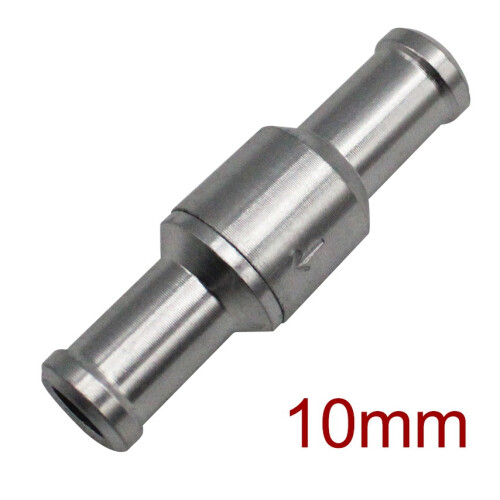 10 Mm Backventil Broms ServoföRstäRkare Ingen Retur Inline EnväGsventil Backventil Vakuumslang Aluminiumventil 1