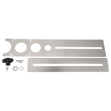 Multifunktionales Rostfreier Stahl Keramik Fliesen Loch Locator Lineal 360 Grad Verstellbares Stanzen Hand Messung Werkzeug