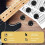 10Pcs Potentiometer Control Knobs for Electric Guitar Volume Tone Knobs Black D Type 6mm 6