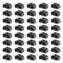 40PCS 2 Point Brake Pipe  Retaining Clip Holder Bracket 811611797 Double Conduit Base Brake Cable Clip 4.75mm Black
