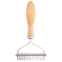 Pet Grooming Brush, 2 Sided Undercoat Rake for Dogs & Cats,Safe Dematting Comb & Deshedding Tool for Matted Hair/Tangles