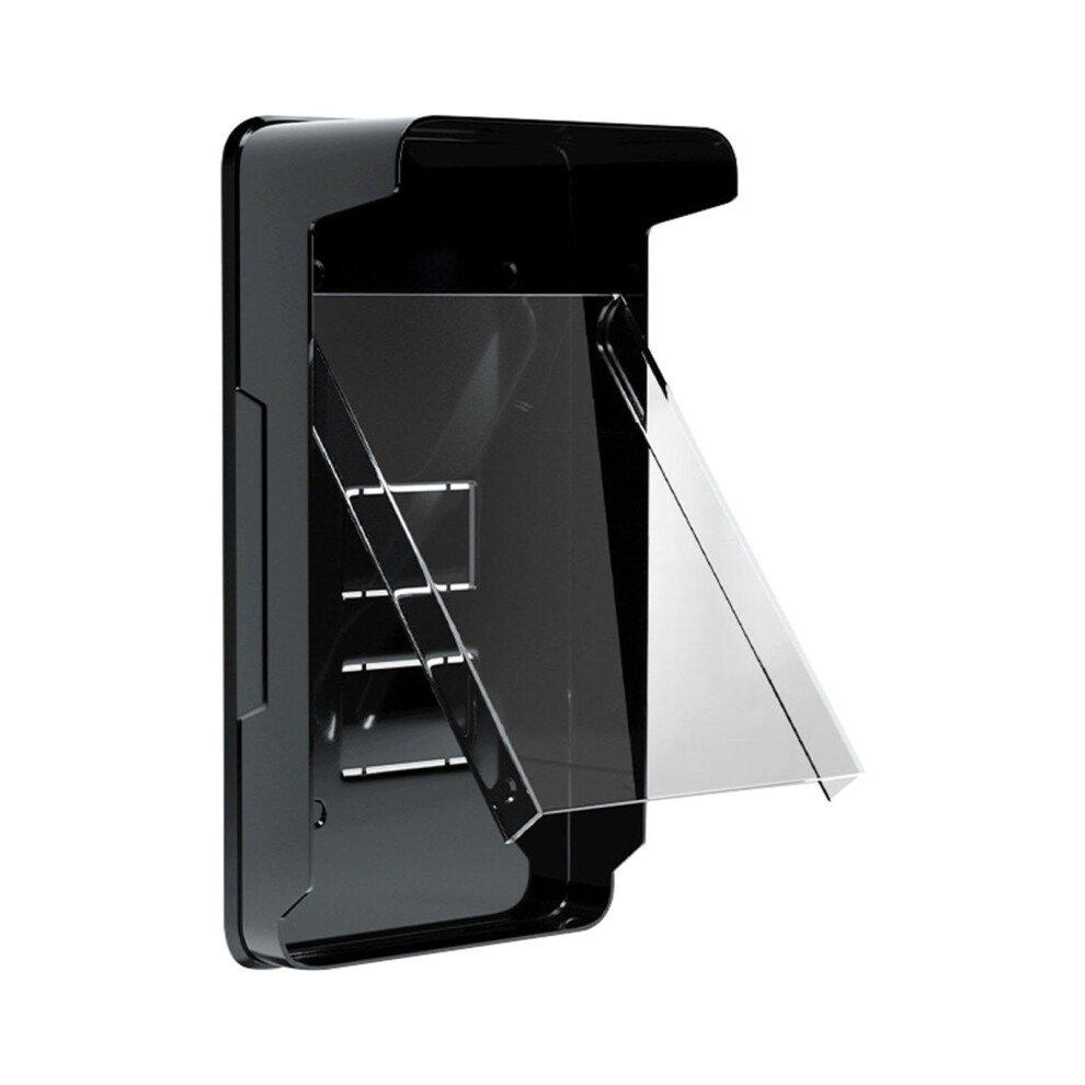 Weatherproof Doorbell Cover With Clear Camera Visibility And Universal Fit Black Rain Shield 9169991214313