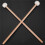 1 Pair  Mallets Drumsticks Drum Sticks with Wood Handle for Percussion Instrument Accessories 2