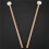 1 Pair  Mallets Drumsticks Drum Sticks with Wood Handle for Percussion Instrument Accessories 7