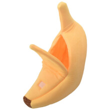Cute Banana Cat Bed, Pet Bed Soft Cat Embrace Bed, Lovely Pet Bed for Cats, Rabbits & Small Dogs Yellow