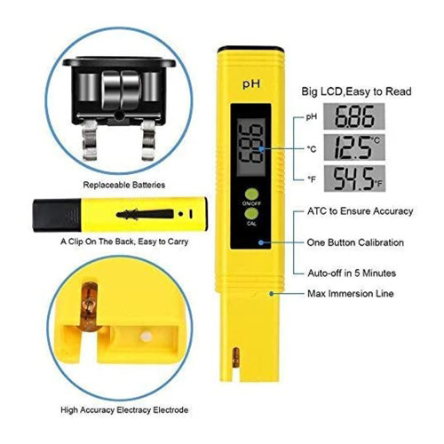 PH Meter Tester Digital PH Meter 0.01 PH Water Quality Test Digital Tester for Kitchen, Aquarium, Pool, Laboratory 2