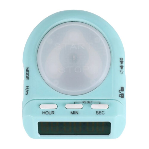 Digital Kitchen Timer with 100 Hour Clock Count Down for Kid Teacher Cook,45 Display LCD&Security Lock, Management