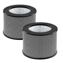2-Pack Vervangingsfilter voor TT-AP006 Luchtreiniger, 3-In-1 H13 True HEPA-Filter en Actief Koolfilter