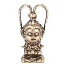Copper Monkey King Figurine Sun Wukong Statue Decor Fish Tank Ornaments Housewarming Home Decor Car Decoration Tea Pet