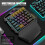 One Hand Wireless Gaming Keyboard RGB Backlit Portable  Keyboard Game Controller for PC PS4  Gamer 6