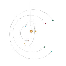 Solar System Mobile Educational Astronomy Decor for Kids Room Nordic Style Planet Hanging