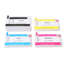 Eco-Friendly Refillable Ink Box Replacement for HP6600 6700 7510 7610 4Colors Bright Colours and Clear Printing with Sturdy and Durable Build Cost
