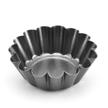 12 Pcs NonStick Brioche Baking Molds, Reusable Flower Shape Muffin Cups for Cupcakes and Cakes