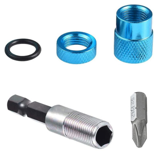 3PCS 60mm Drywall Screw Bits Setter Magnetic Bit Holder 1/4 Inch Hex Shank Driver Bits Adjustable Depth Screw Holder 1