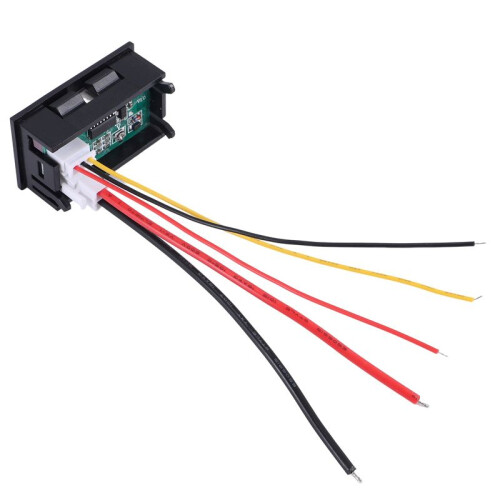 6Pcs Digital Voltmeter Ammeter  100V 10A  Red LED Current Voltage Meter Tester Dual Display Panel for Automobile