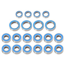 20 STUKS Rubber Verzegelde Kogellager Kit voor TT01 TT-01 TT01E TT01D TT02B 1/10 RC Auto Upgrades Onderdelen Accessoires