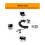 Laptop Computer Lock Laptop Lock Anti-Theft Lock Universal Retractable Spring Rope Steel Cable Key Computer Lock 2