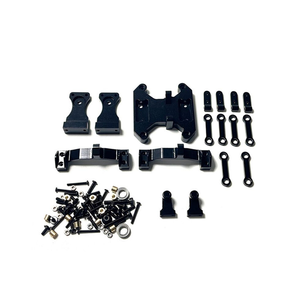 Metal Balance Chassis Board Seesaw Kit For Wpl B16 B36 1/16 Rc Car Upgrade Parts Modified Accessories, Black 6031282512855