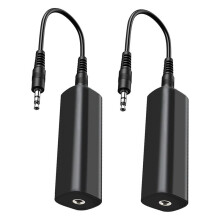 Ground Loop Isolator Noise Filter für Car Audio/Home Stereo, 2 PCS Ground Loop Noise Isolator mit 3,5 Mm Audiokabeln