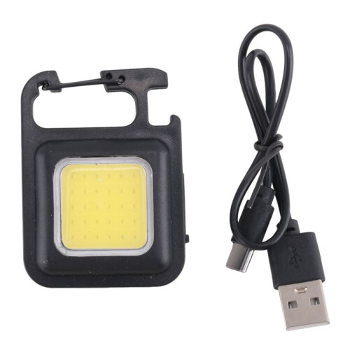 Camping Keychain Light Multi-Function Work Light Magnetic Work Light Red and  Flashing  Flashlight Outdoor