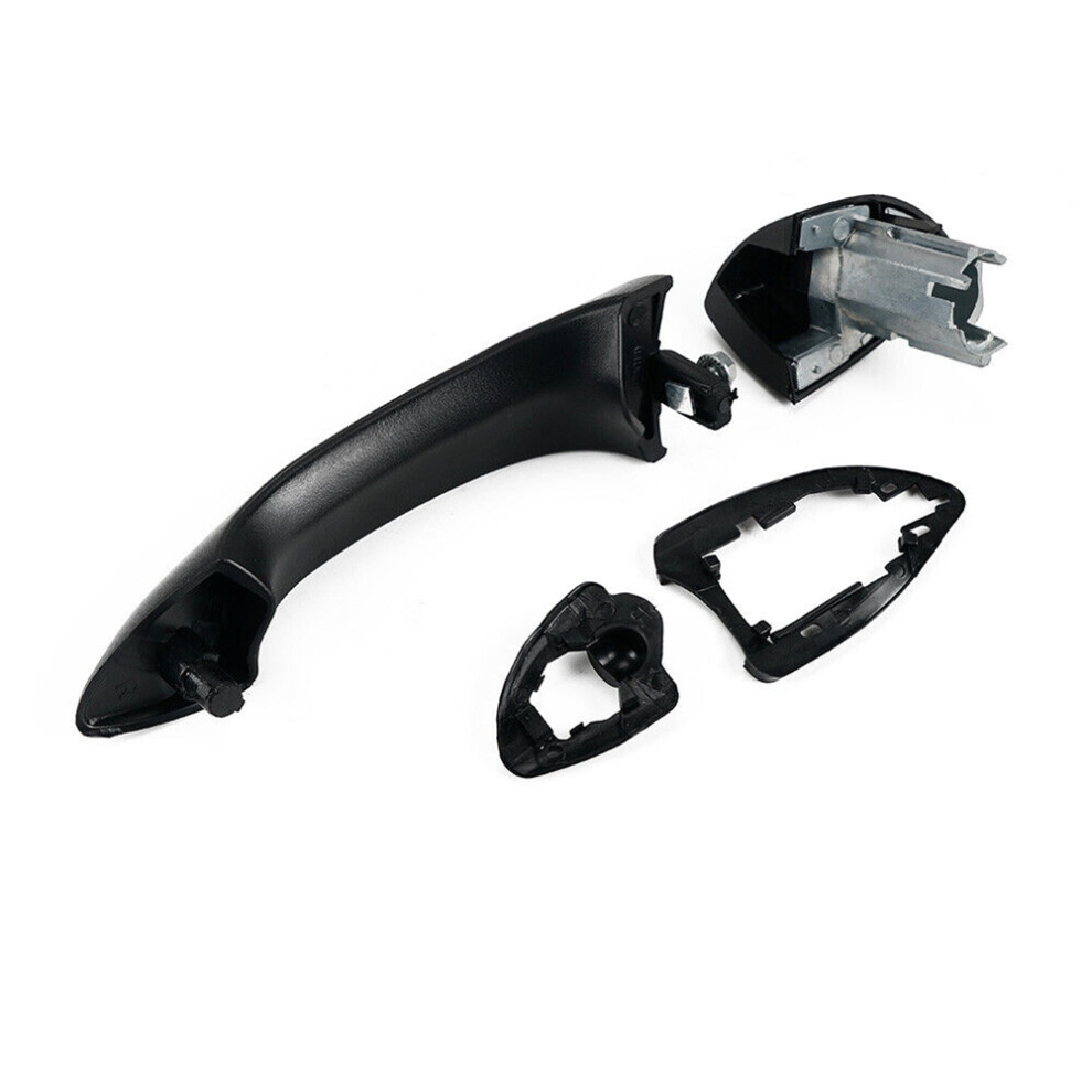 For X5 E53 2000-2006 Outside Exterior Door Handle Kit 51218243618 Front Or Rear Right Bright Black 6034189240739