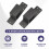 Door Barricade Brackets,2 Pack Drop Open Bar Holder for Home Security, 2X4 Bar Brackets Prevent Unauthorized Entry 2